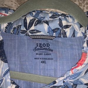 4XL Izod shirt sleeve button down shirt